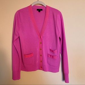 J. Crew Pink Cardigan Sweater